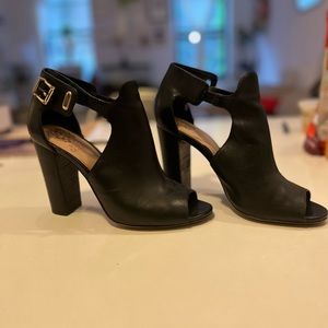 Black Leather Bootie